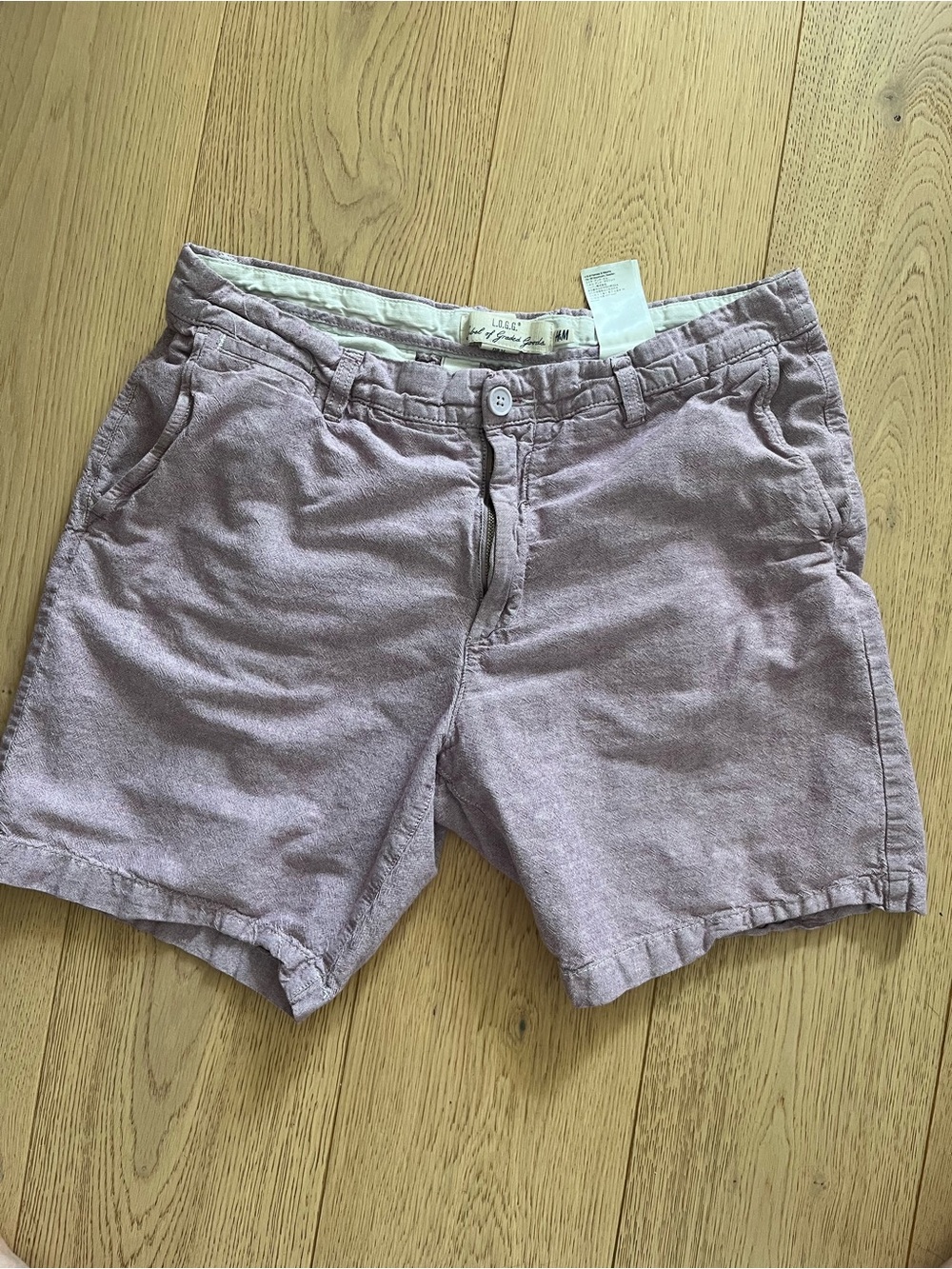 H&M Women's (Unisex?) Light Mauve 100% cotton Shorts